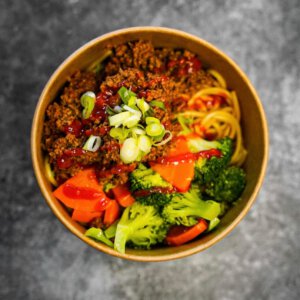 MONDAY: 
Korean Beef Bowl - Basmati Rice - Stir Fried Vegetables - Sriracha