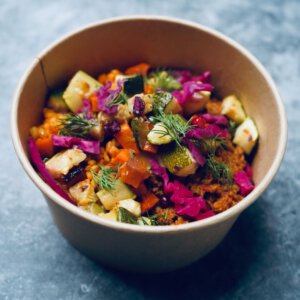 WEDNESDAY: Mediterranean Beef Bowl - Rice Pilaf - Pickled Vegetables