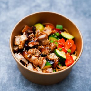 MONDAY: Hoisin Chicken - Noodles - Mixed Vegetables